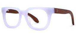 Diana Rectangle Light Purple Glasses1