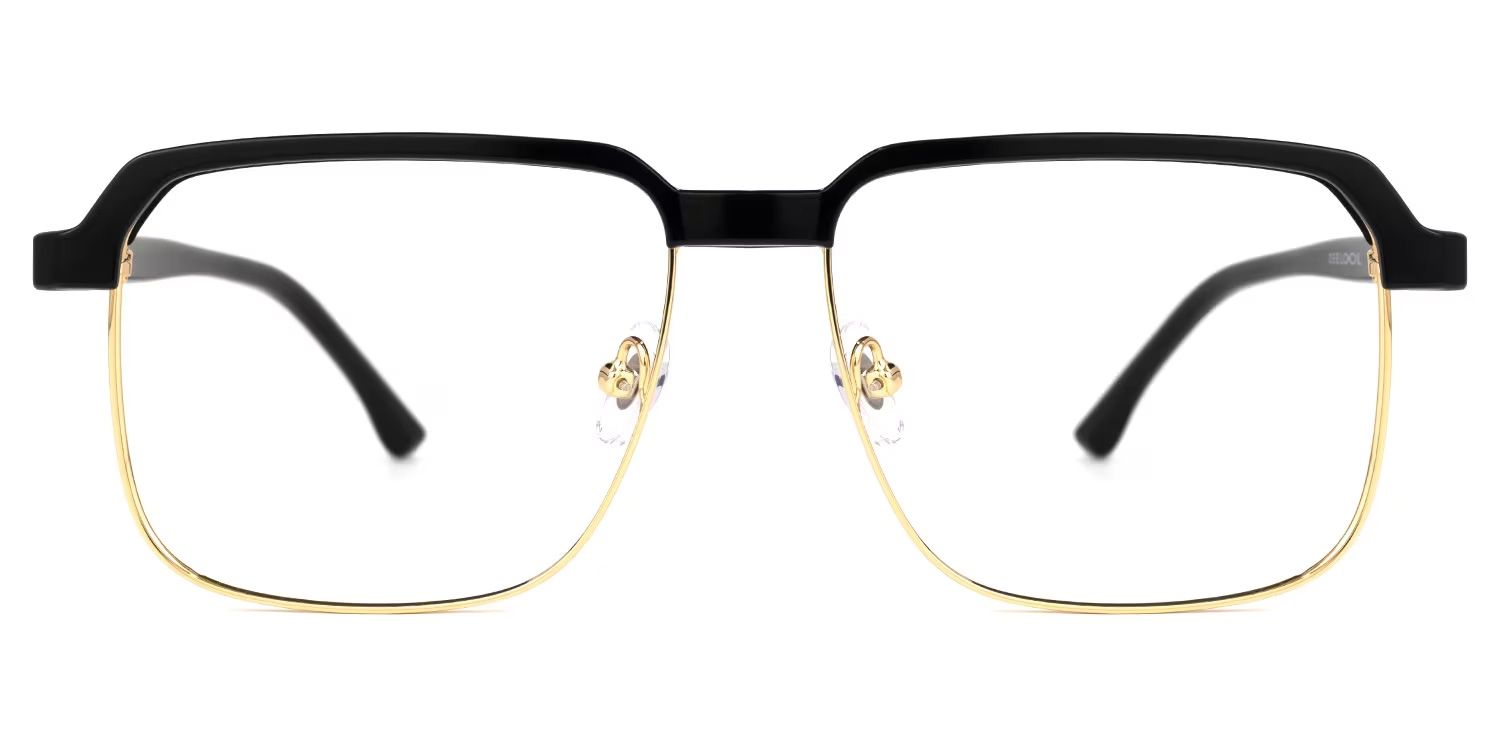Cherron Browline Black-Gold Glasses | ZEELOOL Canada0