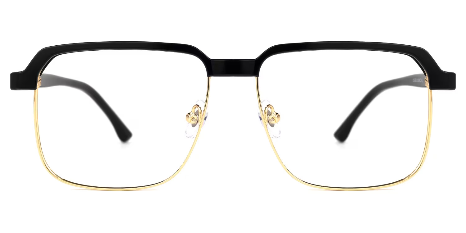 Cherron Browline Black-Gold Glasses | ZEELOOL Canada0