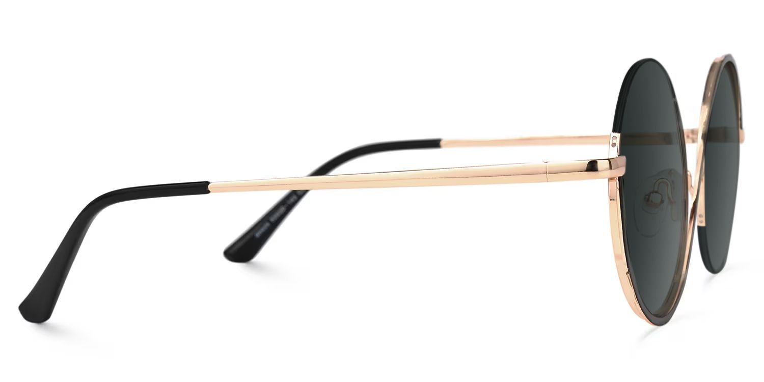 Witch Glasses - Flozif Round Black Frame Sunglasses | ZEELOOL Canada2