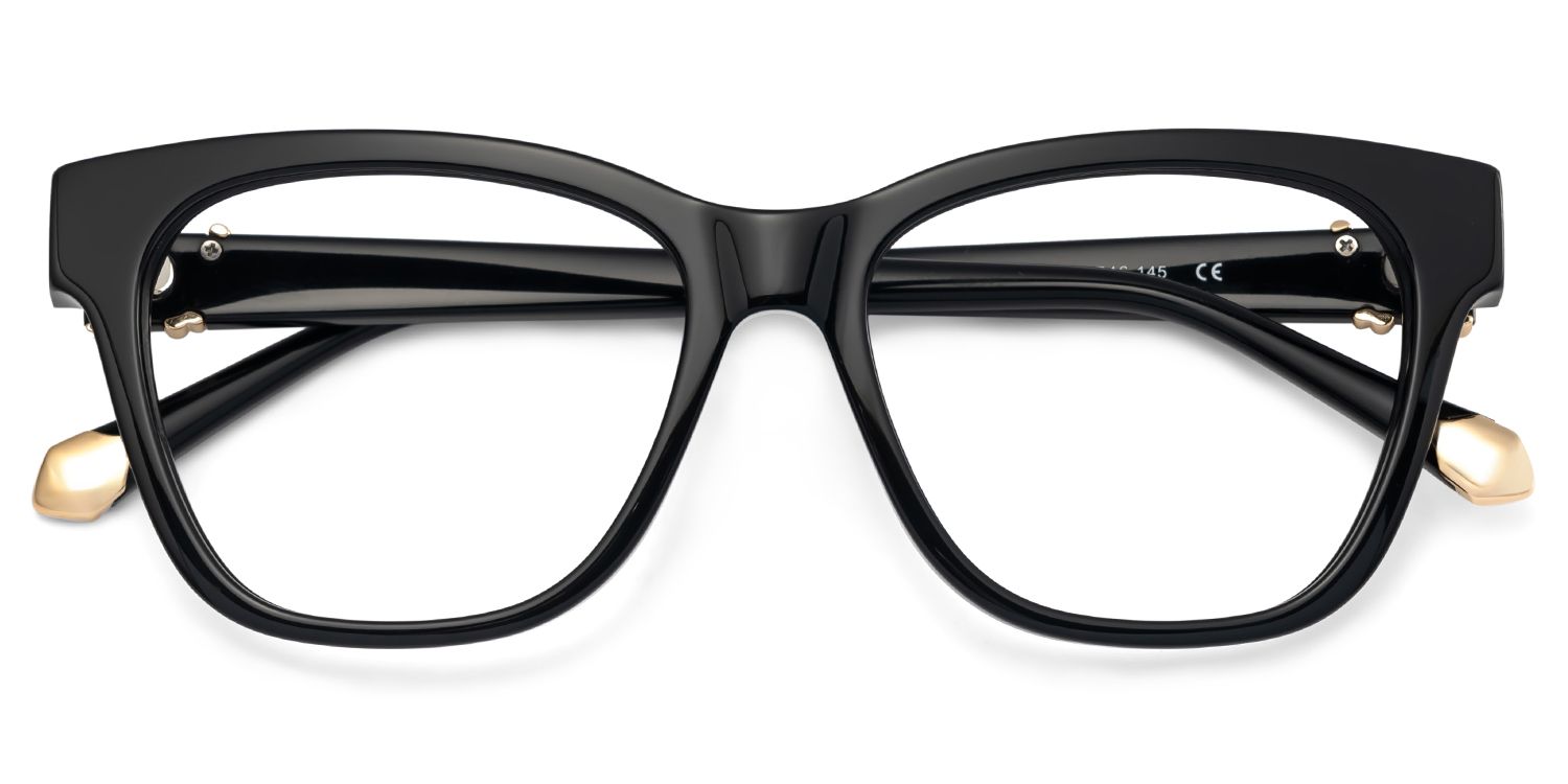 Square Black Eyeglasses- Julian Acetate Frame Glasses2