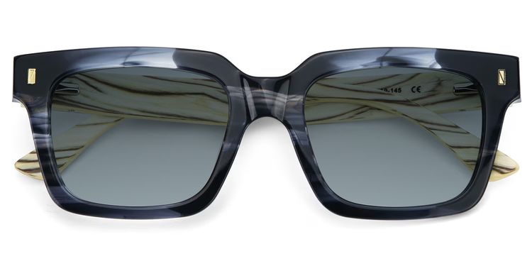 Rangel Gray Rectangle Sunglasses