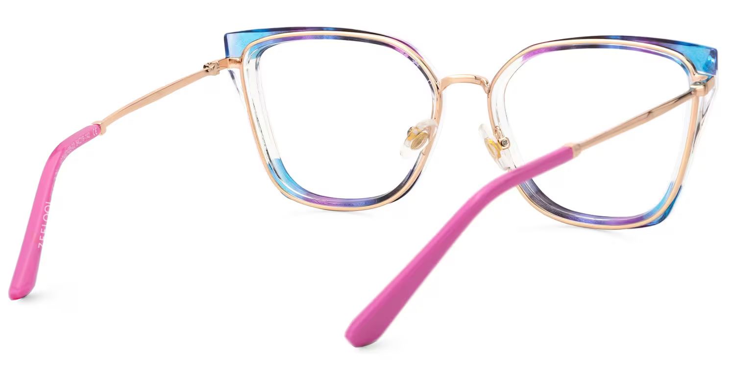 Martins TR90 Rectangle Multicolor Frame Glasses | ZEELOOL Canada3