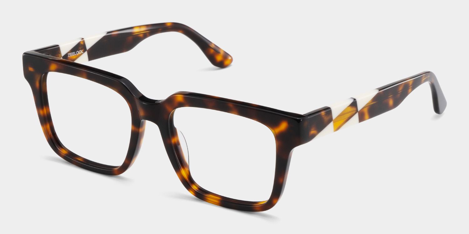 Harriet Square Tortoise Frame Eyeglasses for Man| ZEELOOL Canada3