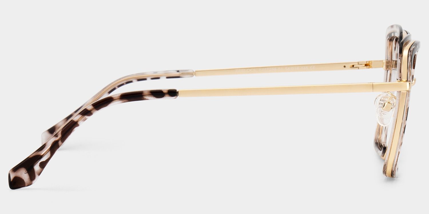 Cordaro Square Clear Tortoise Shell Glasses with Nose Pads4