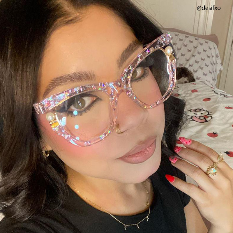 Pearl Cateye Pink Glasses12