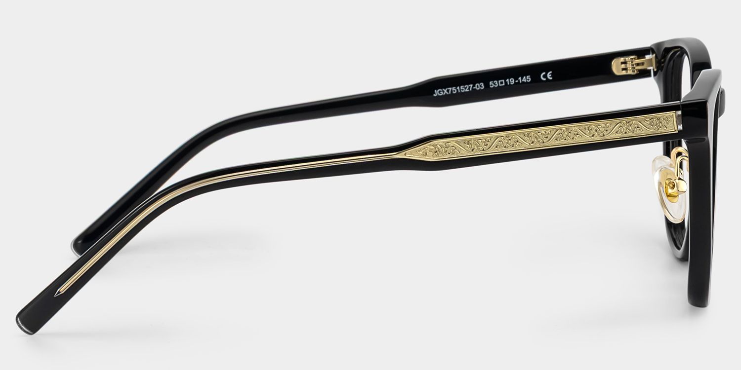 Hailey Black Frame Glasses with Square Frame Online | ZEELOOL4