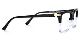 Langston Black-Clear Rectangle Glasses4