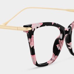 Hilary Butterfly Pink Floral Glasses4