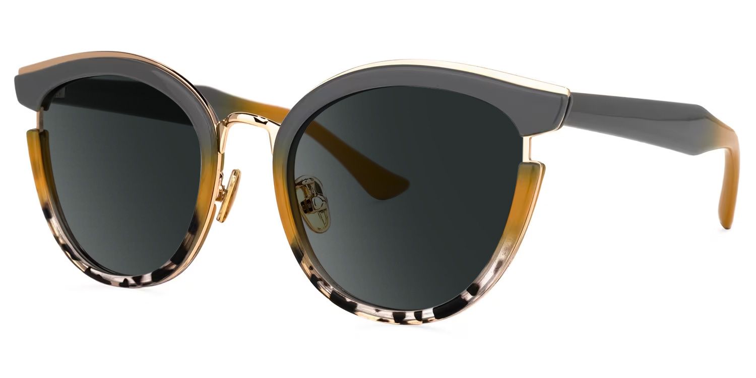 Laraine Cat Eye Gray Frame Sunglasses | ZEELOOL Canada1