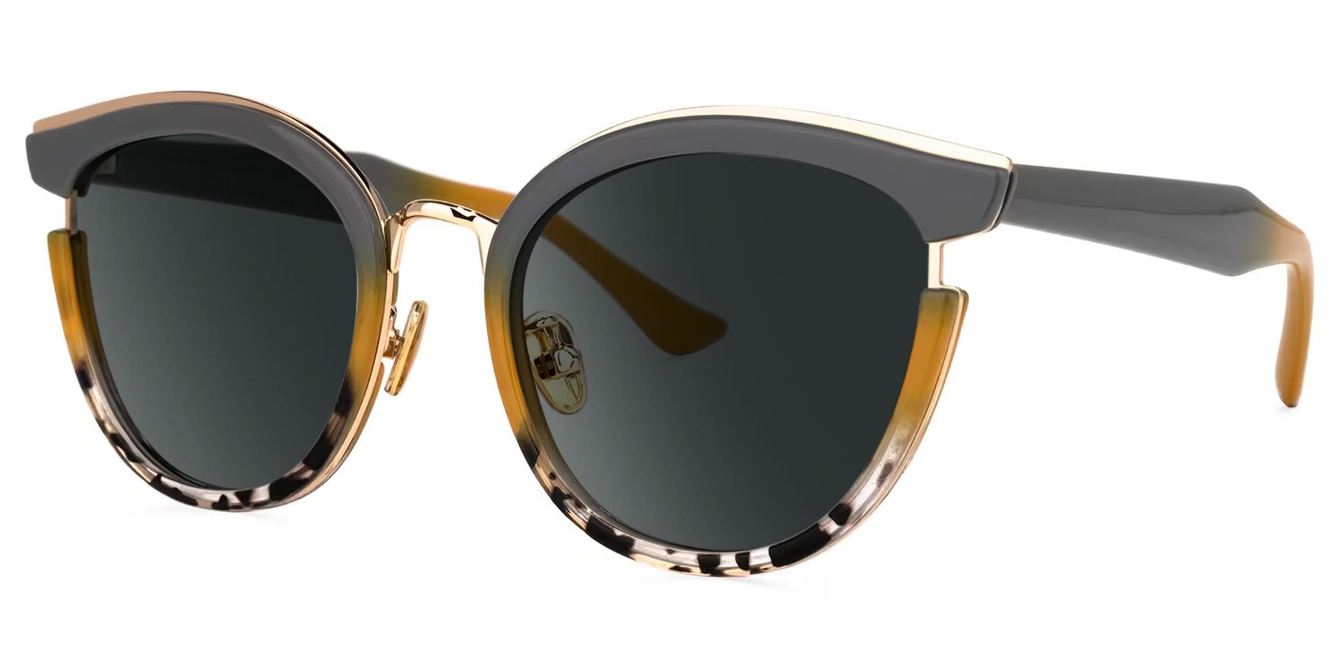 Laraine Cat Eye Gray Frame Sunglasses | ZEELOOL Canada1