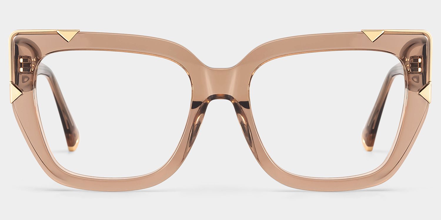 Dax Square Beige Frame Eyeglasses for Women| ZEELOOL1