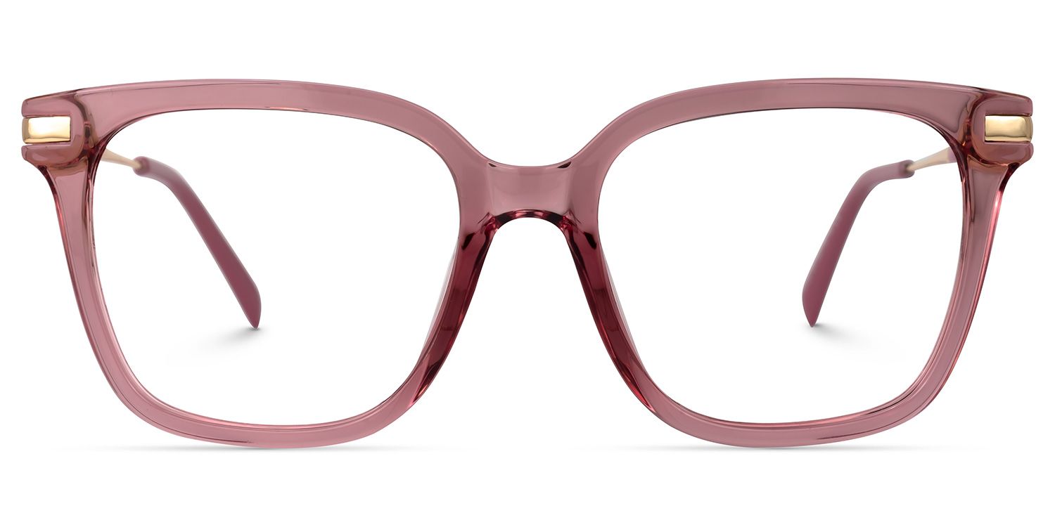 Jacqui Square Pink Glasses1