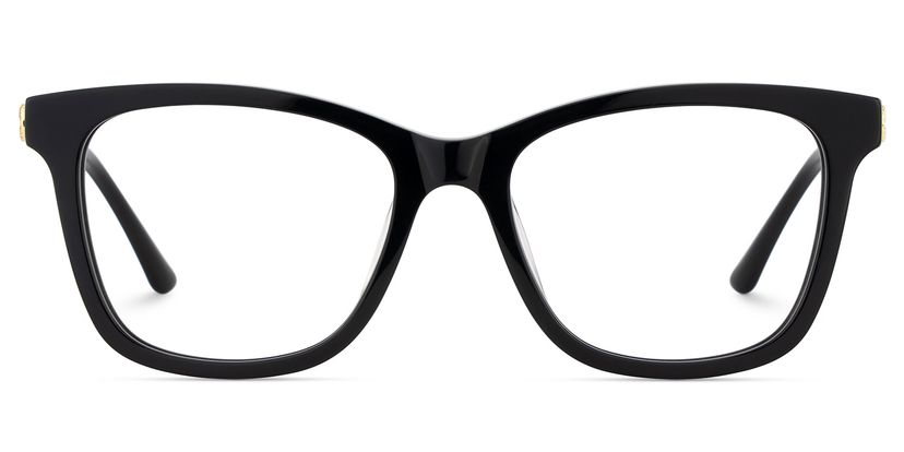Vibert Black Rectangle Glasses