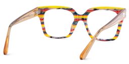 Sammi Square Yellow Red Glasses5
