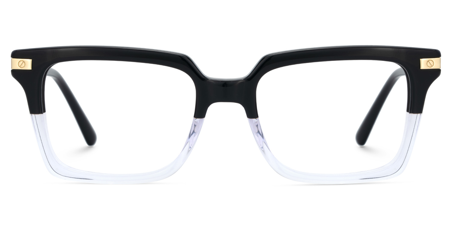 Men's Square Frames With Black And Crystal Color1