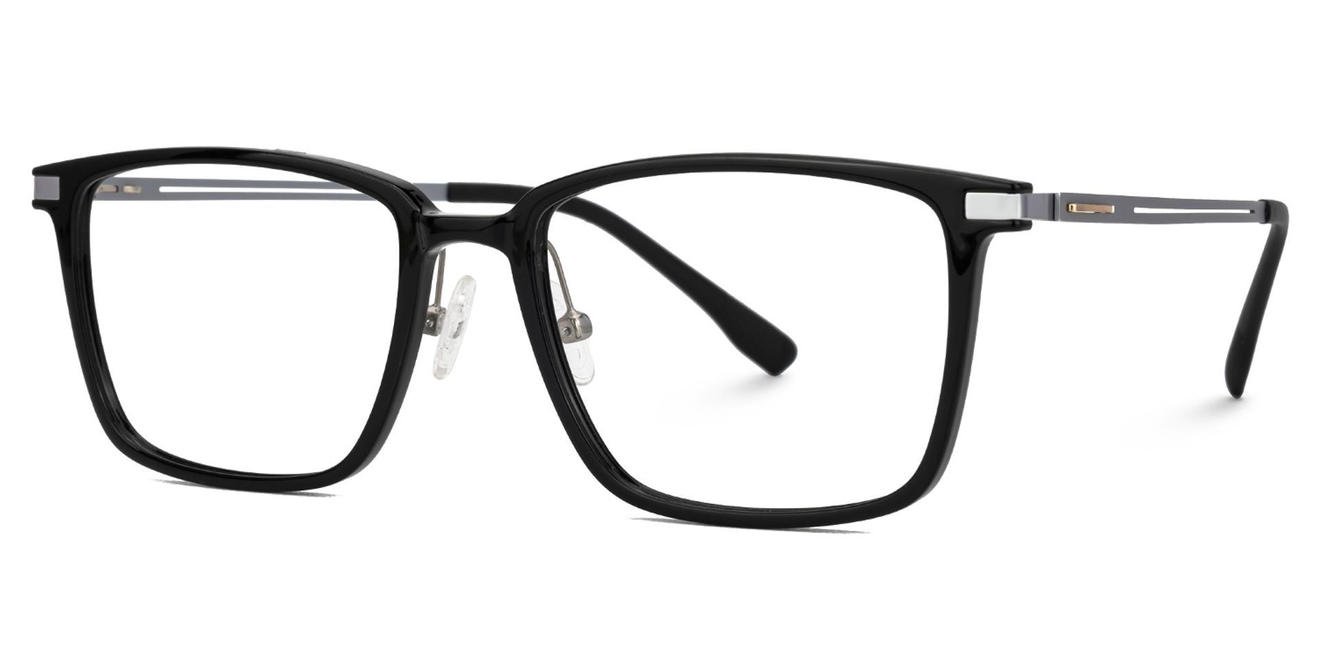 Black Ivonne Rectangle Frame Eyeglasses | ZEELOOL Canada1