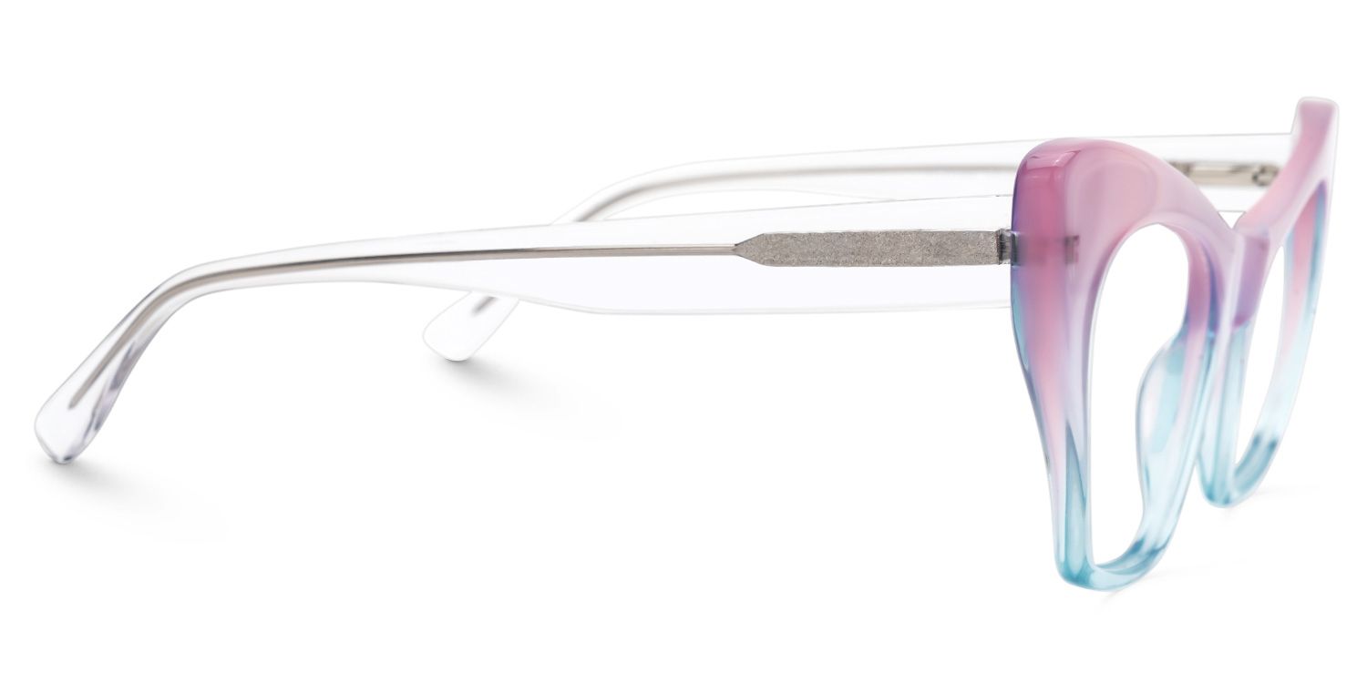 Cateye Tahirah Two-Tone Glasses deals -Zeelool Glasses2