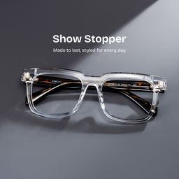 Connor Rectangle Clear Glasses0