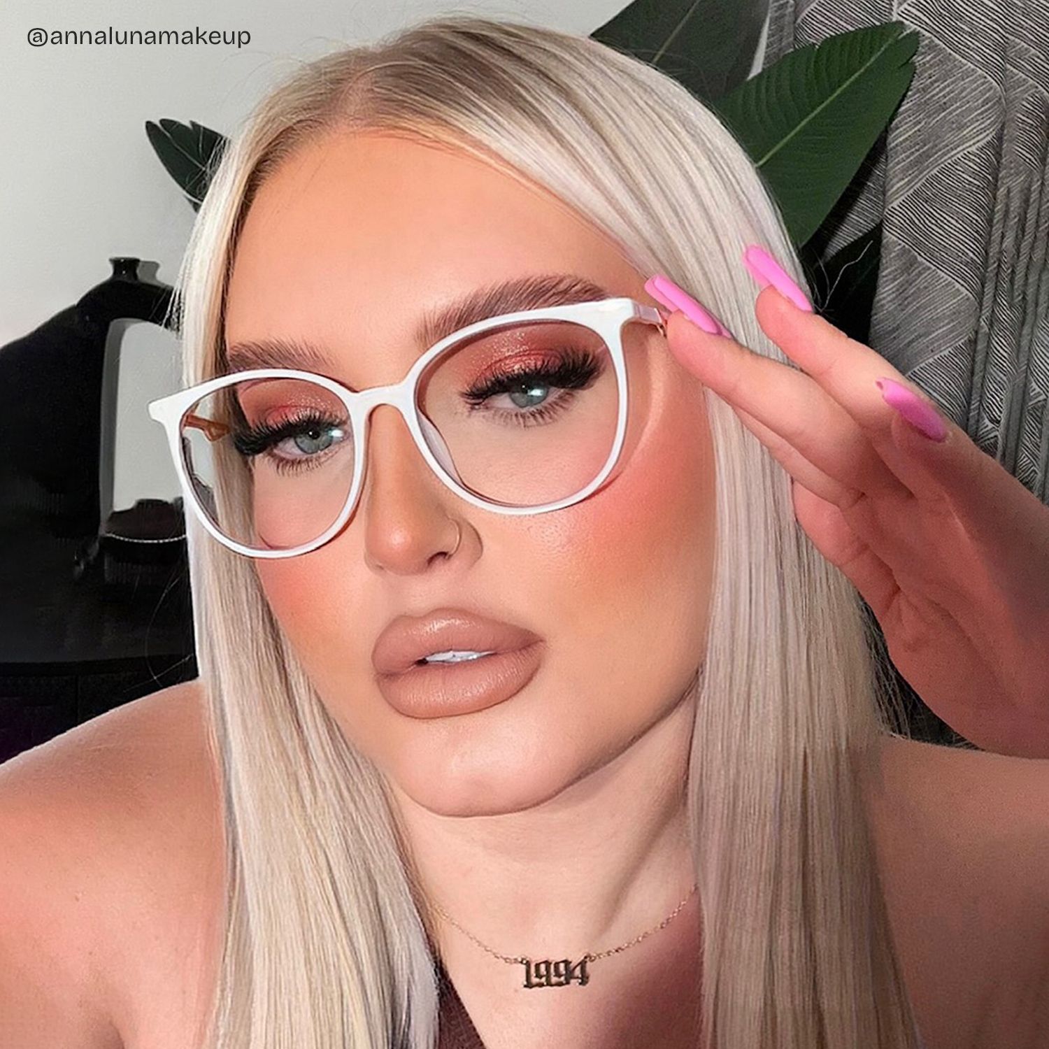 Chanty Round White Thin Frame Glasses | Zeelool Optical10