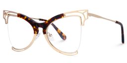 Phillisa Butterfly Gold Glasses1