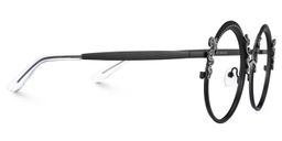 Nelida Round Black Glasses2