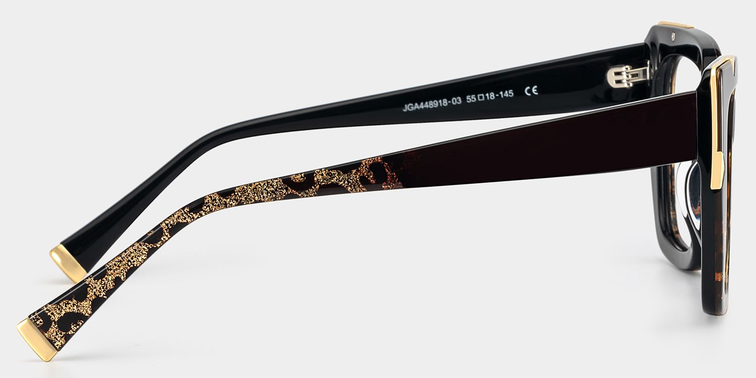 Dax Square black leopard print Frame Eyeglasses for Women| ZEELOOL5