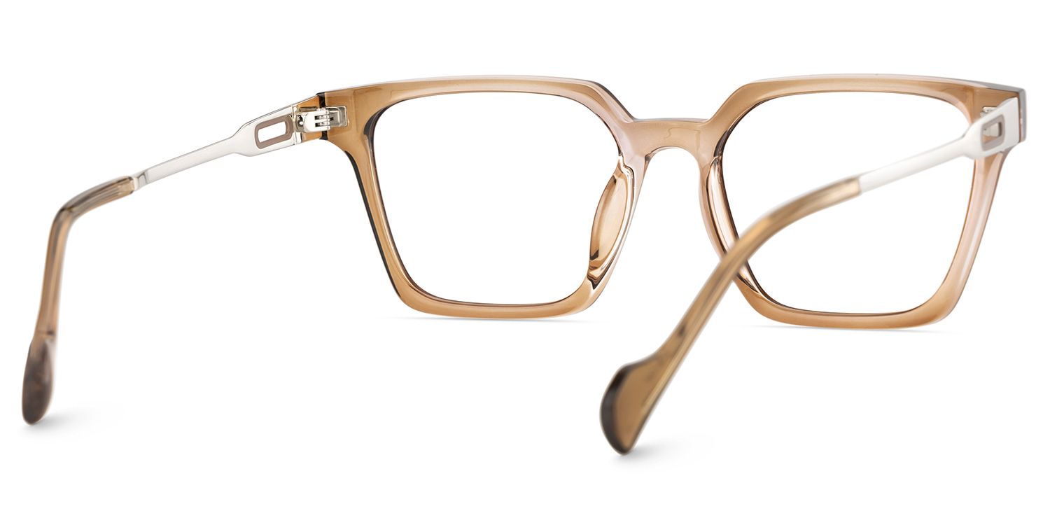 Mabel Eyeglasses in Square Beige Frame | ZEELOOL Canada5