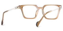 Mabel Square Beige Glasses5