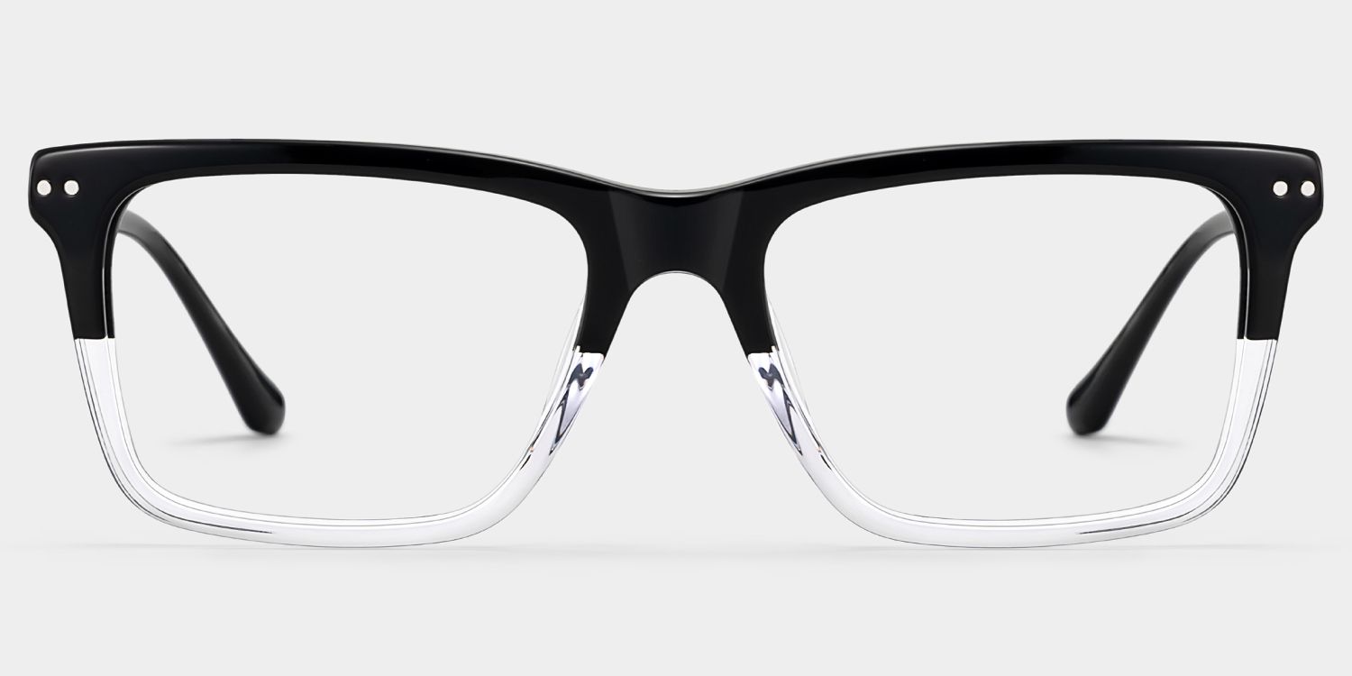 Harper Two-tone Frame Prescription Glasses with Rectangle Shape | ZEELOOL0