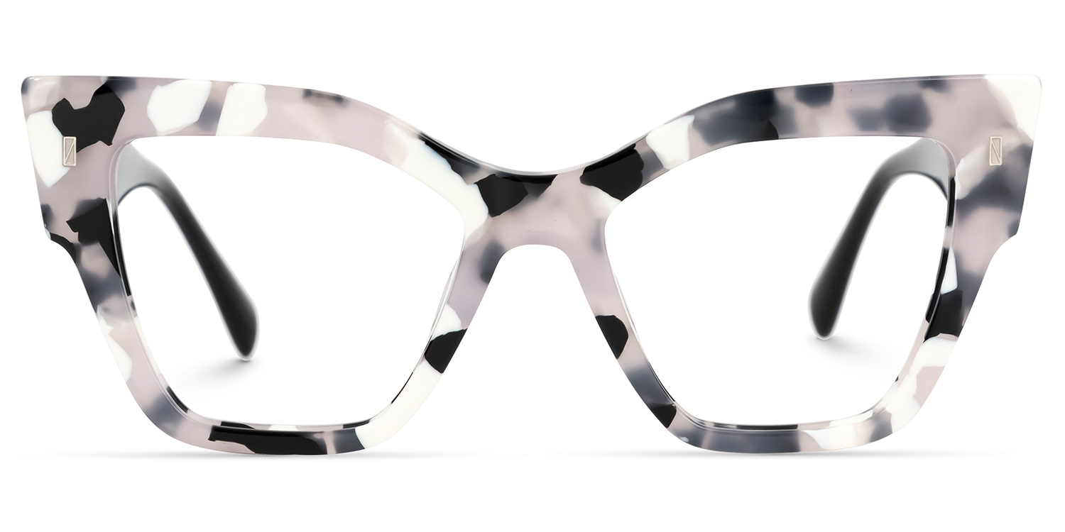 Yasmin Cateye Marble Glasses0