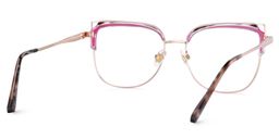 Samson Square Pink Tortoise Glasses5