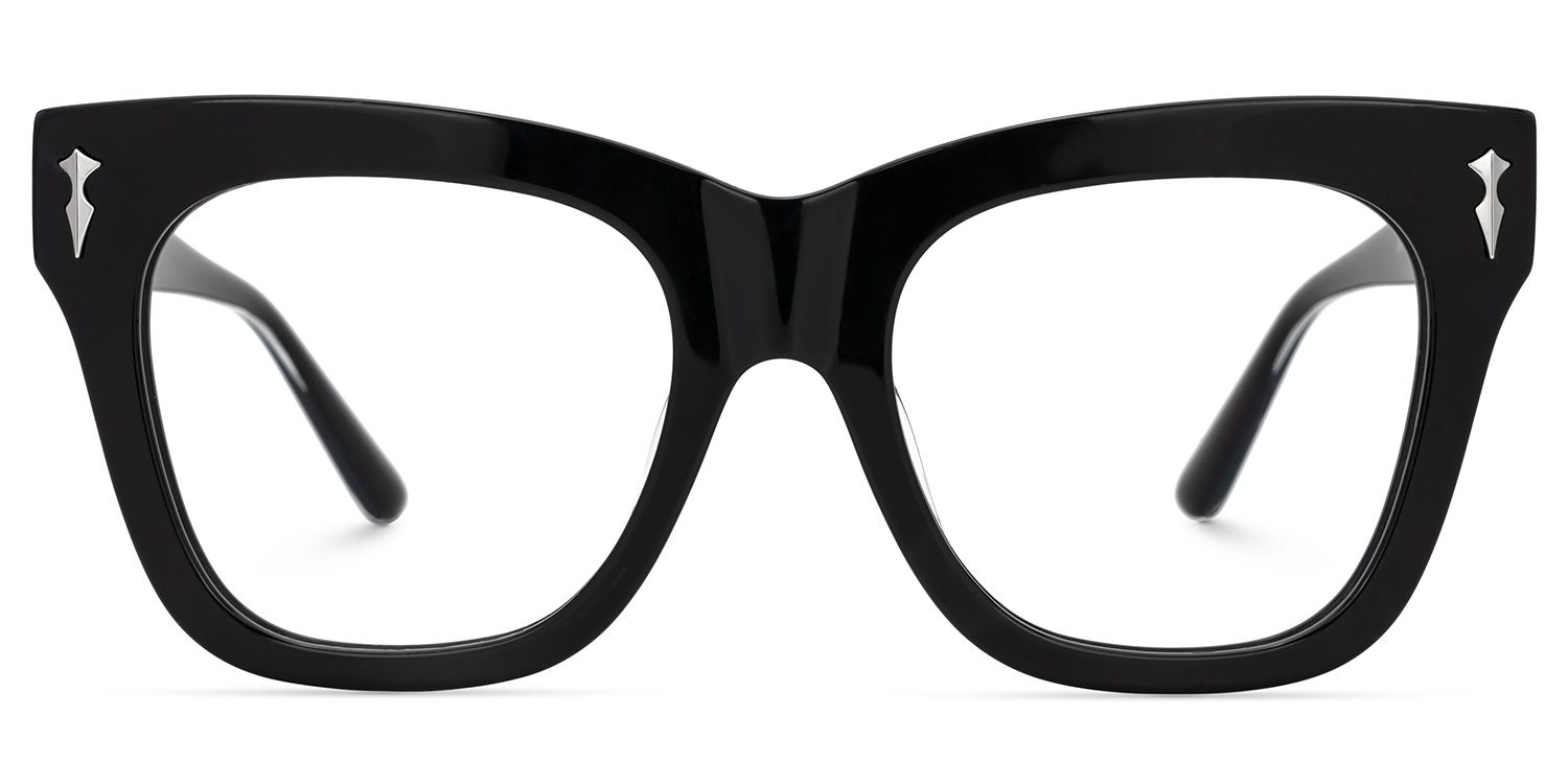 Grabar Black Square Frames Glasses for Women | ZEELOOL Canada0