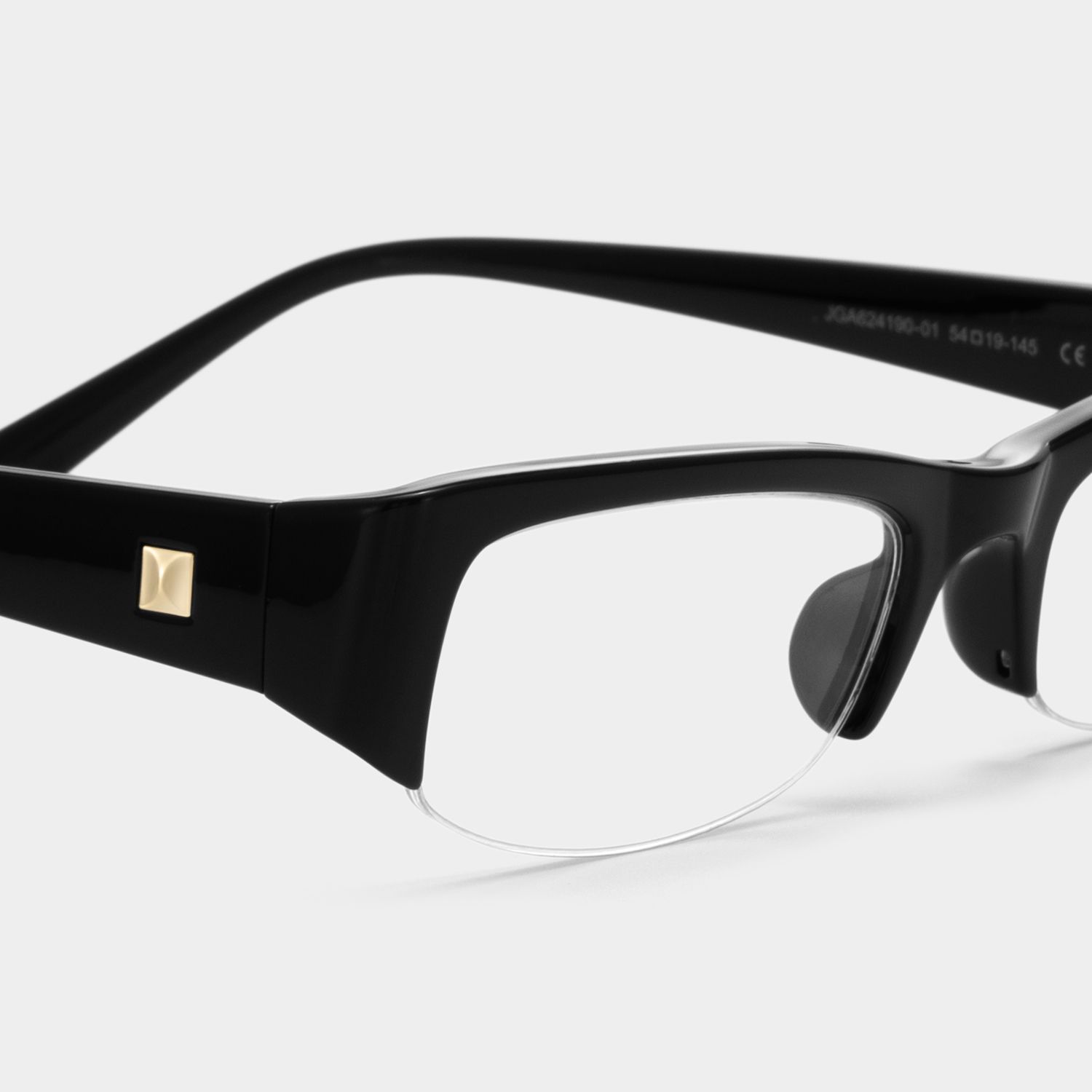 Trevor Black Half Frame Rectangle Glasses For Ladies | ZEELOOL5