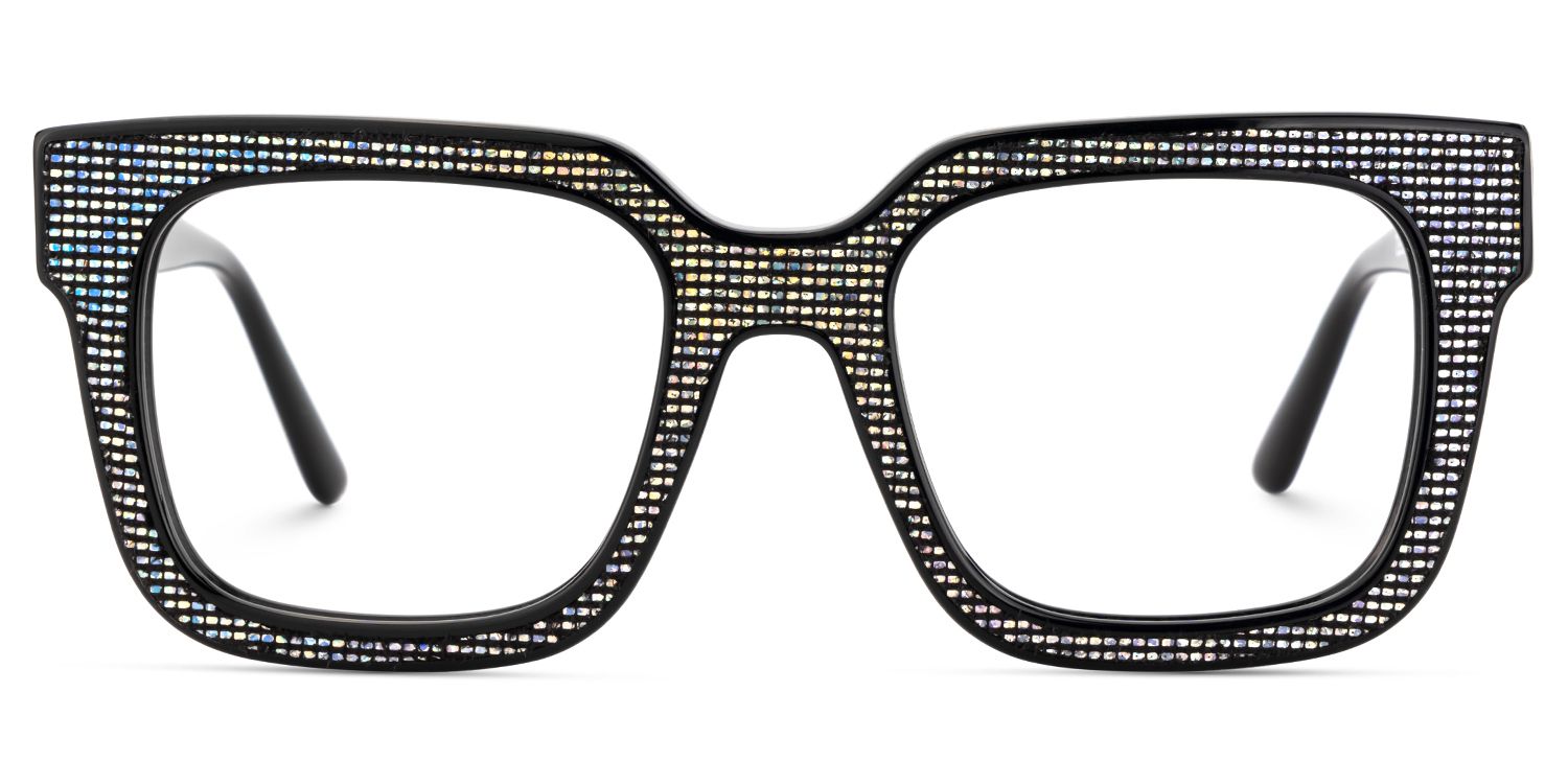 Square Black Acetate Spectacle Frames1