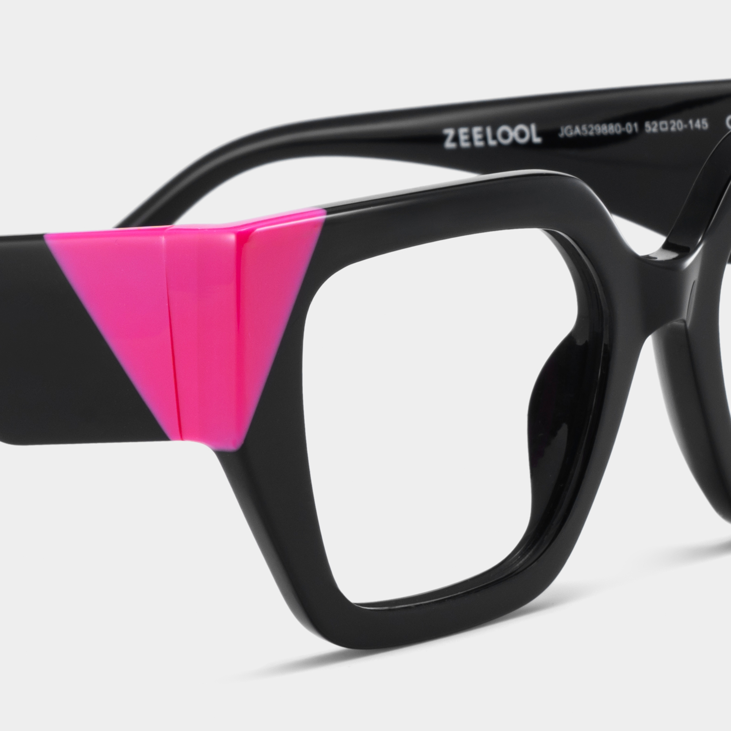 Viva Square Black Glasses5