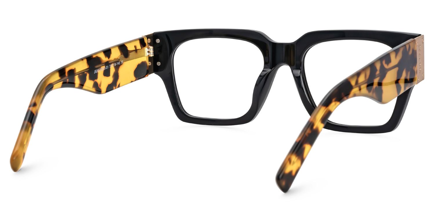 Dedee Square Large Thick Black Glasses & Frames for Men3