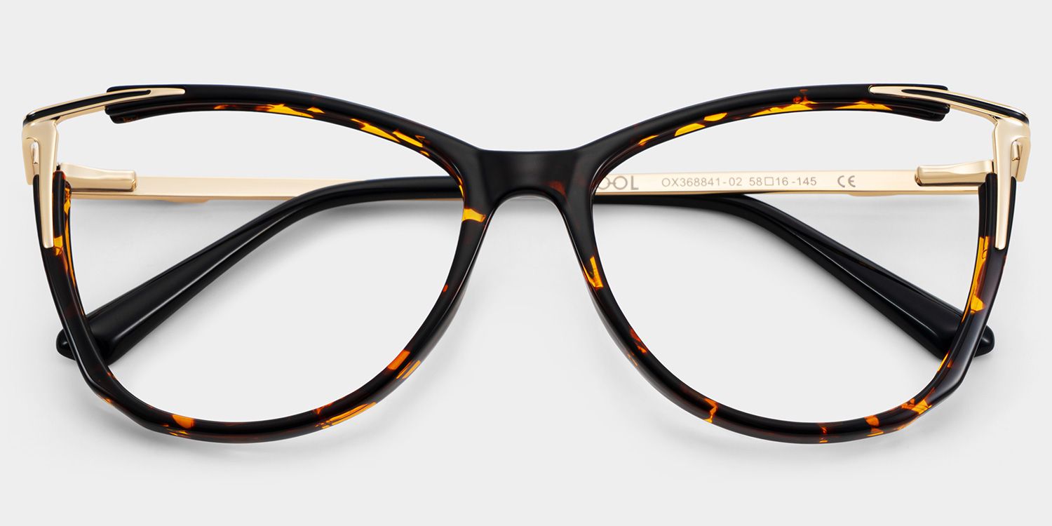 Yomary Cateye Tortoise Thin Frame Glasses | Zeelool