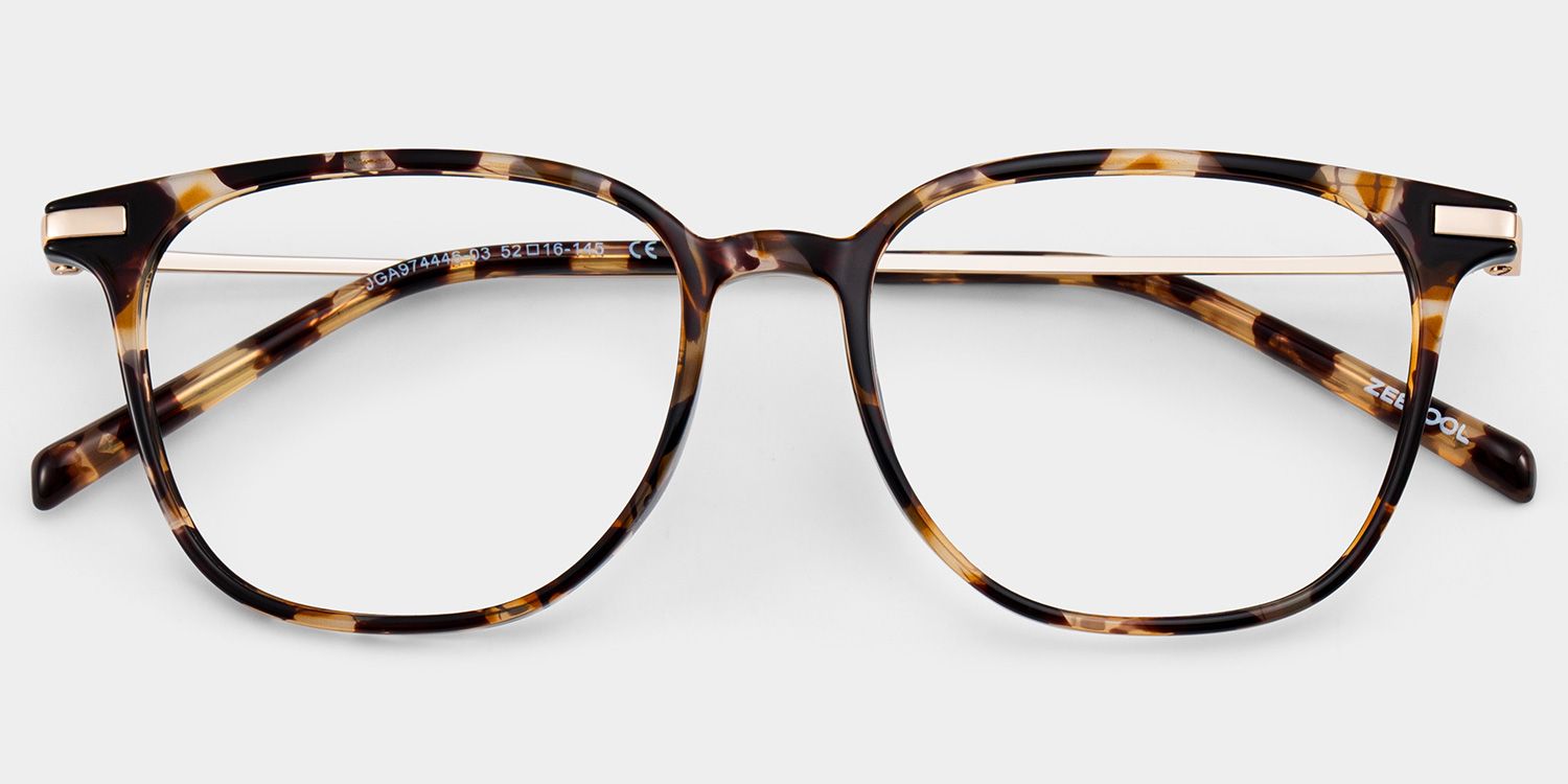 Florence Rectangular Tortoise Shell Eyeglass Frames for Women | ZEELOOL CANADA2