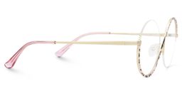 Flozif Round Semi rimless Pink-Leopard Glasses2
