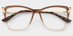 Mia Brown Square Glasses2