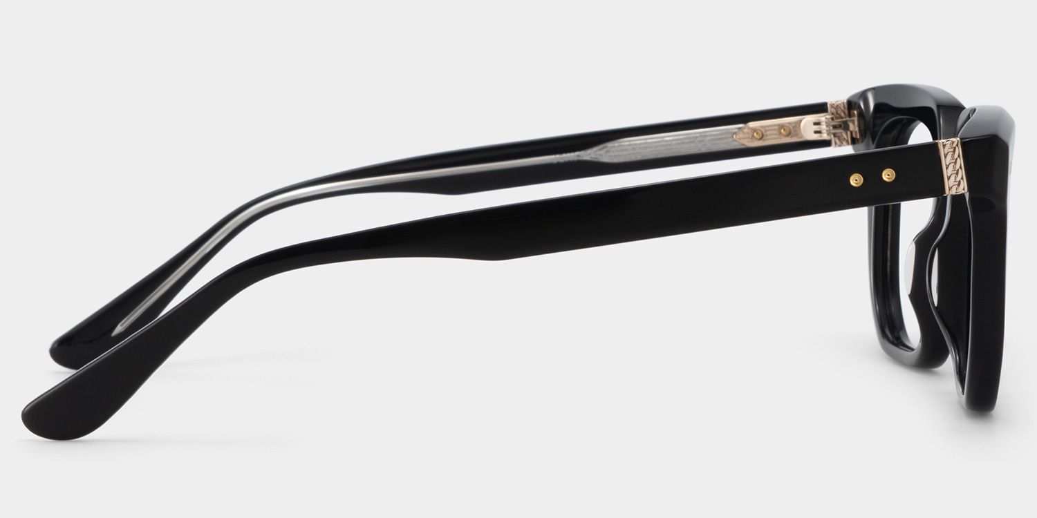 Michael Square Black Transparent Glasses for Men | ZEELOOL4