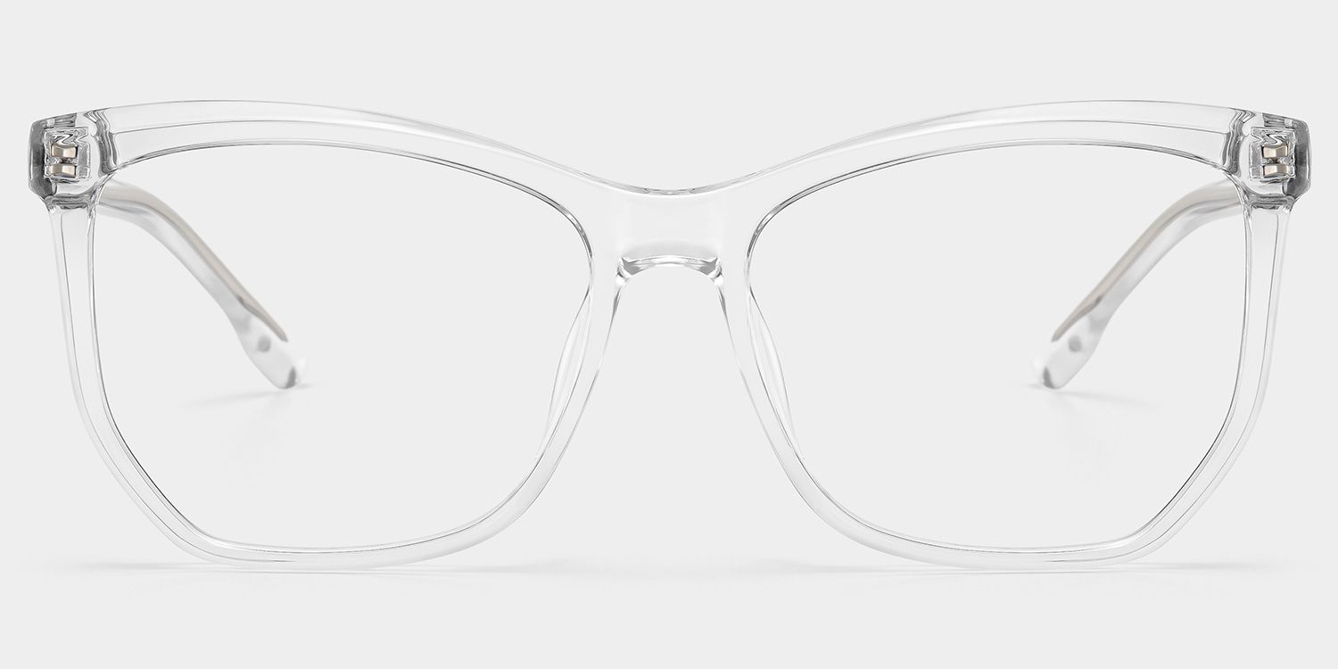 Libby Geometric Clear Eyeglasses & Glasses Frames0