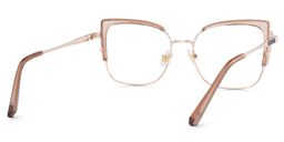 Jesmin Square Beige Glasses5