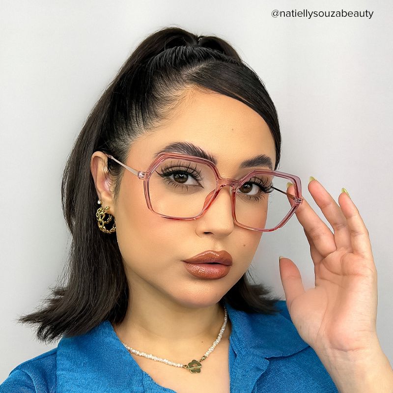 Waldron Geometric Pink Glasses4