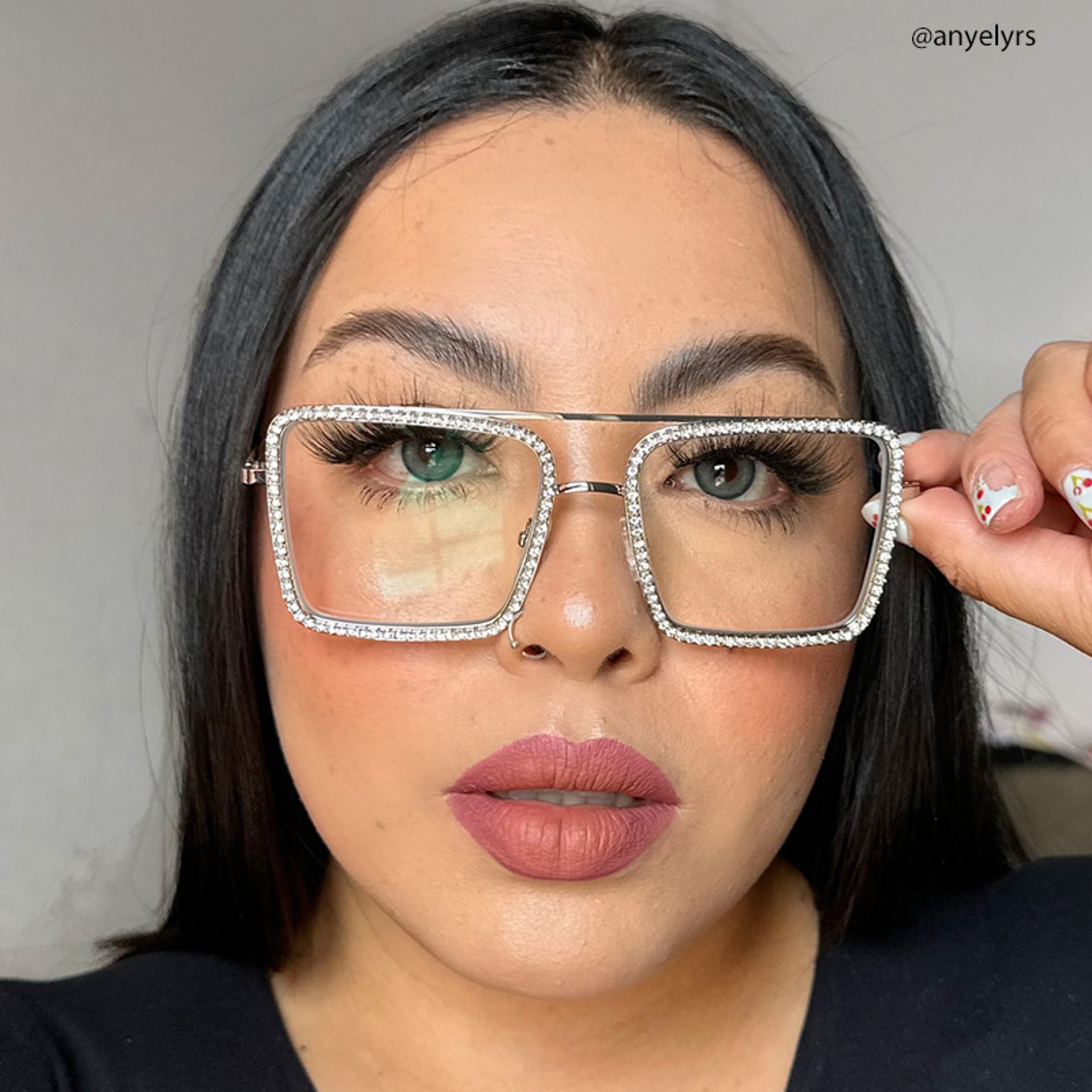 Diva Sparkle Glitter Glasses, Silver Eyeglass Frames13