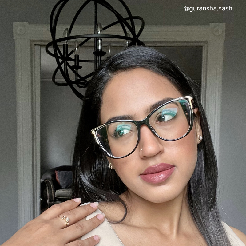 Yomary Black Cateye Frame Glasses | ZEELOOL Canada12