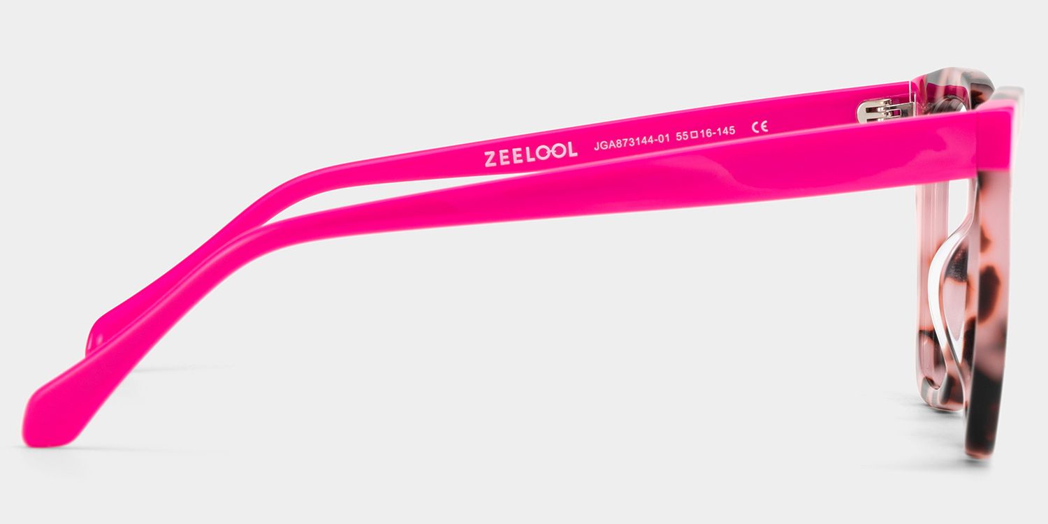 Kira Pink Tortoise Frame Glasses with Butterfly Frame Online | ZEELOOL Canada5