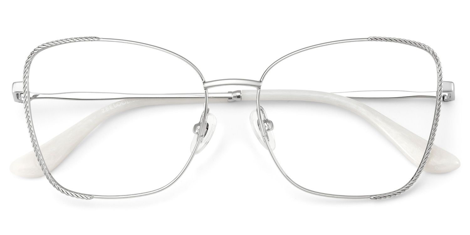 Kai Eyeglasses in Butterfly Silver Frame | ZEELOOL Canada1