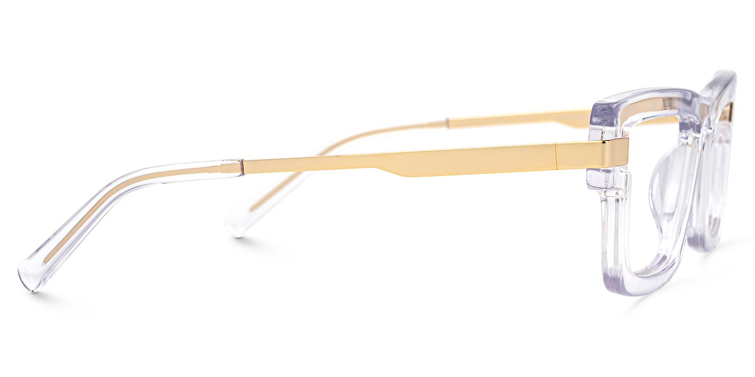 Yahia Rectangle Clear Prescription Glasses for Men | ZEELOOL Canada2